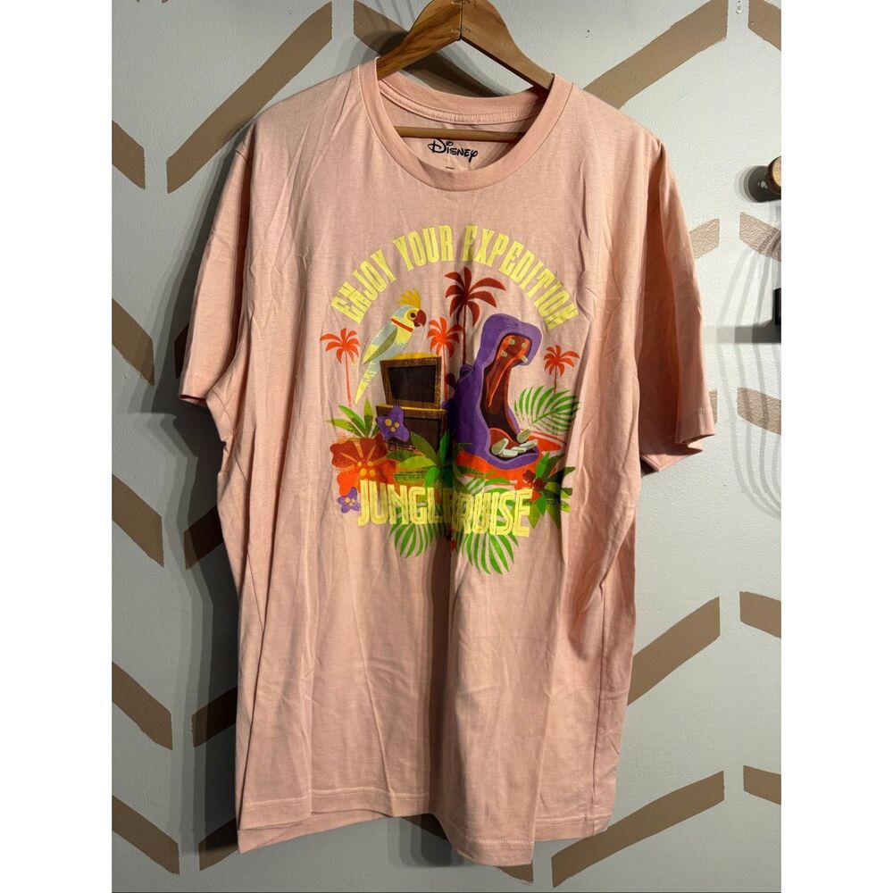 Disney Pink 'Enjoy Your Expedition' Jungle Cruise‎ Graphic T-Shirt Size 2X